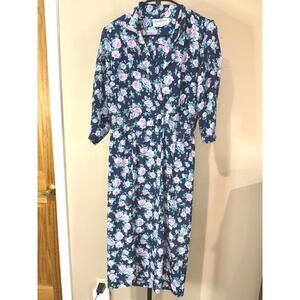 John Richmond Floral Midi Dress 80s
